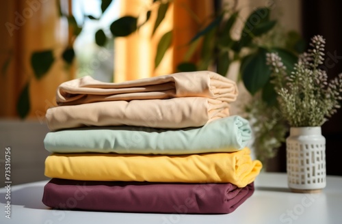 ironing laundry towels or