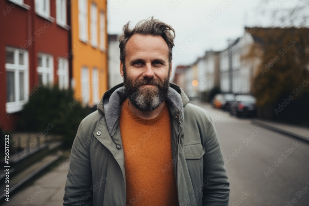 Portrait of a middle aged body positive man Portrait of a middle aged body positive man