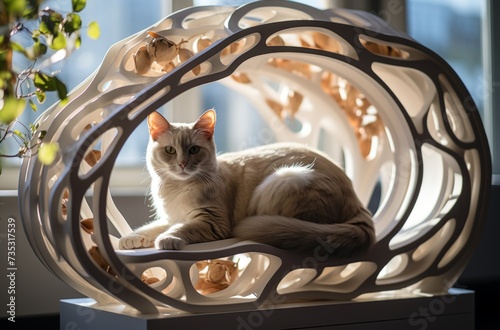 a floppy cat on a piece of furniture