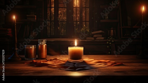 spell candle magic photo