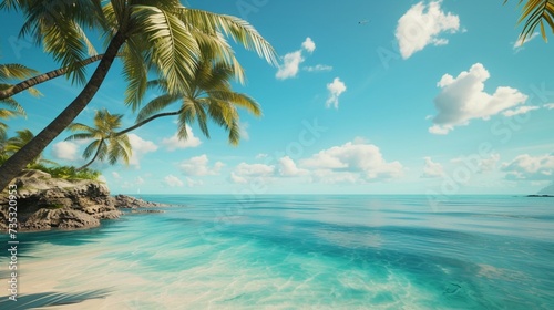 A delightful summer holidays scene  realistically captured in high definition  featuring 