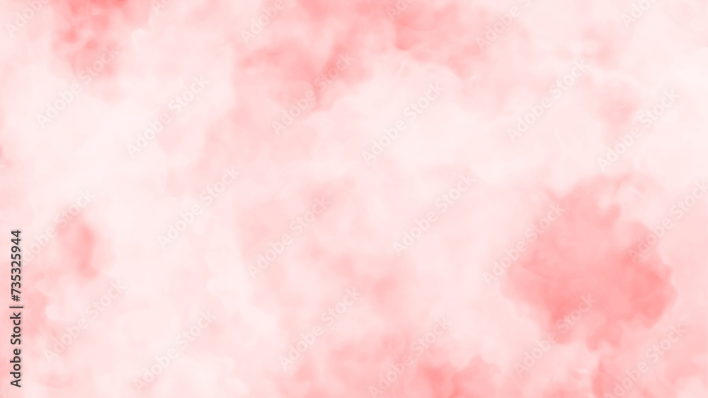 Pink watercolor abstract background. Abstract pink texture. Soft pastel pink watercolour background painted on white paper texture