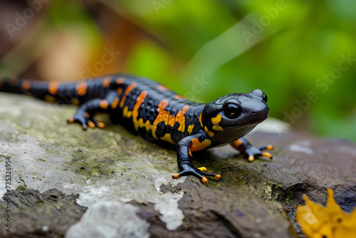 Salamander - Worldwide - A group of amphibian species known for their long, slender bodies and regenerative abilities