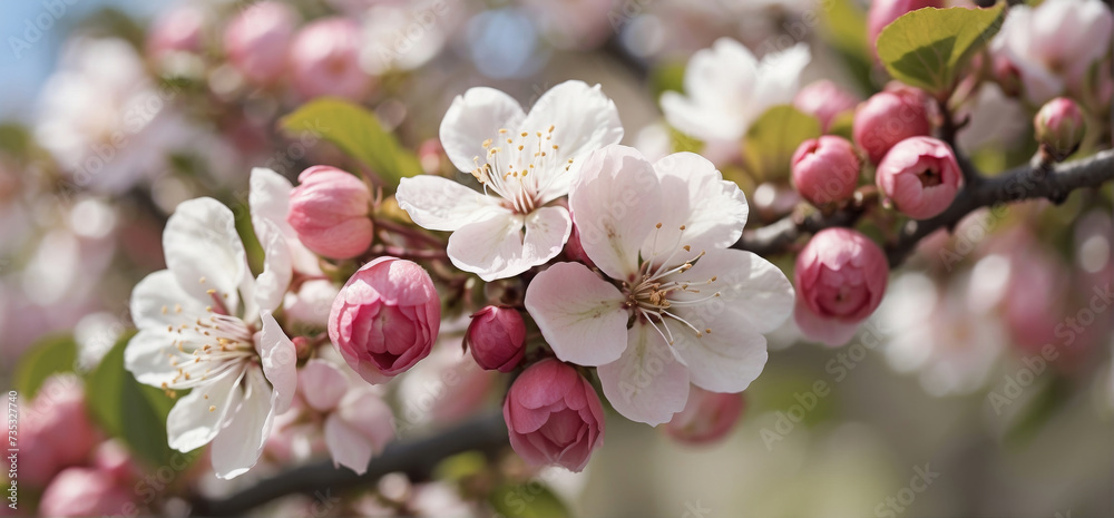Blossoming apple trees Blossoming apple trees