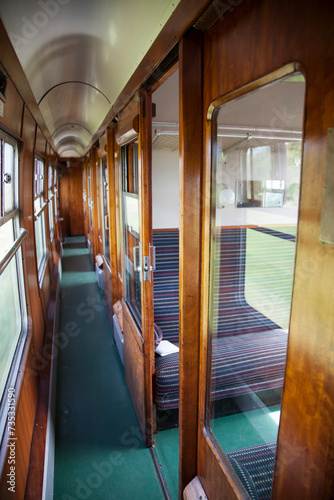 heritage steam railway carriage interior
