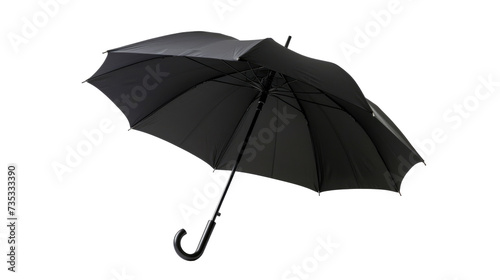  black umbrella isolated on transparent background  photo