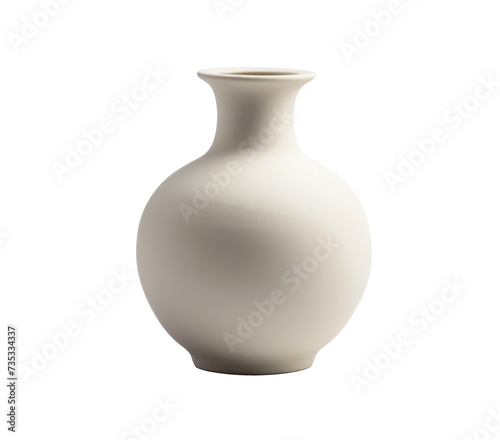 Ceramic vase, Antique ceramic jar, Clay ceramic bowl, isolated on transparent background