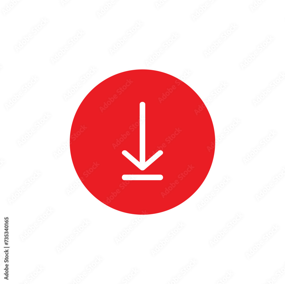 Download or save icon design. Flat vector illustration. Download or save icon design. Flat vector illustration.