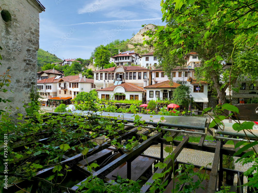 Traditional Bulgarian architecture in the town of Melnik