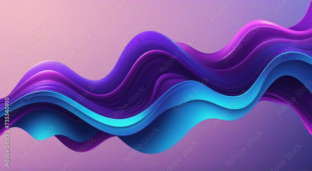Fototapeta premium abstract blue wave background