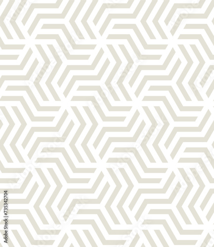 Vector seamless pattern. Modern stylish texture. Repeating geometric background. Striped monochrome bold hexagonal grid. Tileable graphic design. Can be used as swatch for illustrator.