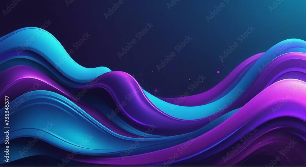 Obraz premium Vibrant Wave Ensemble: Interwoven Weaves Amidst Colorful Waves 