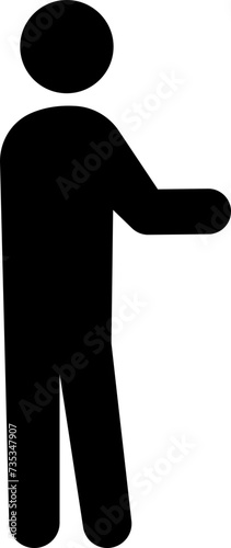 People pictogram icon. People in motion active lifestyle black flat vector isolated on transparent background. Man or woman Basic Posture People Sitting Standing Sign Symbol.