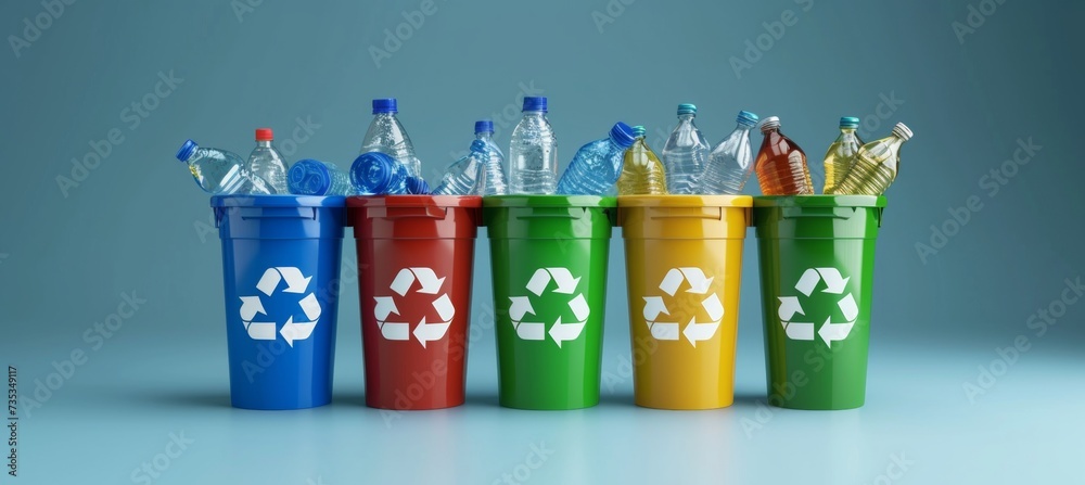 Waste impact infographic recyclable vs non recyclable items, with labels and explanations. Waste impact infographic recyclable vs non recyclable items, with labels and explanations.