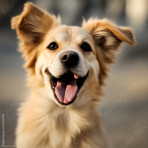 portrait of a golden retriever dog © Tiago