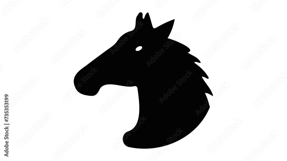 horse silhouette vector