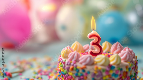 Cupcake de aniversário com vela e marshmallows rosa em fundo de madeira photo