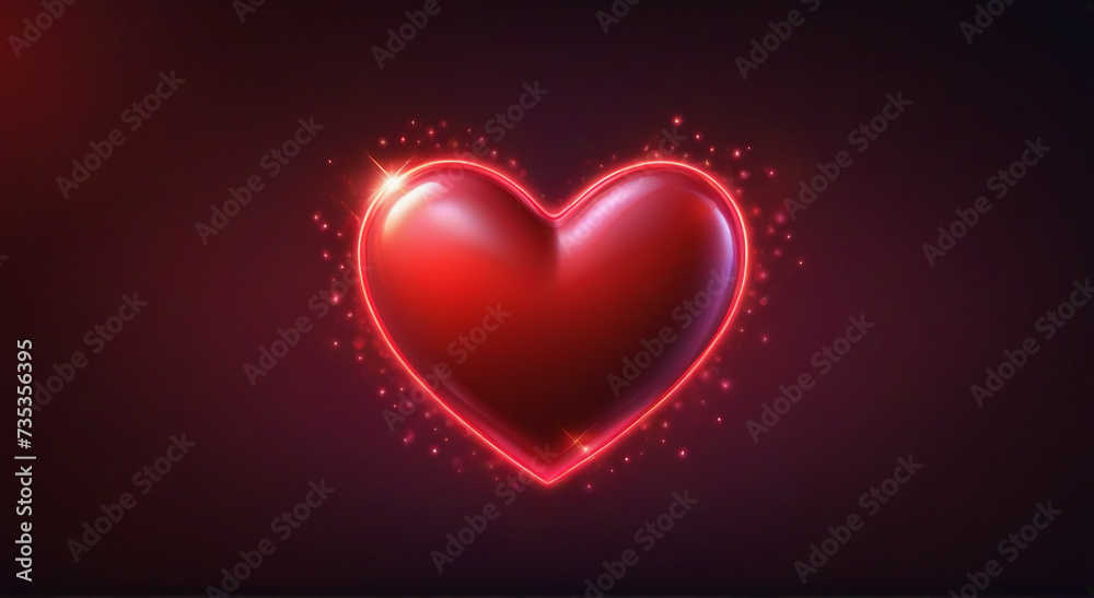 red heart background