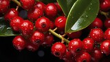 mistletoe holiday berries