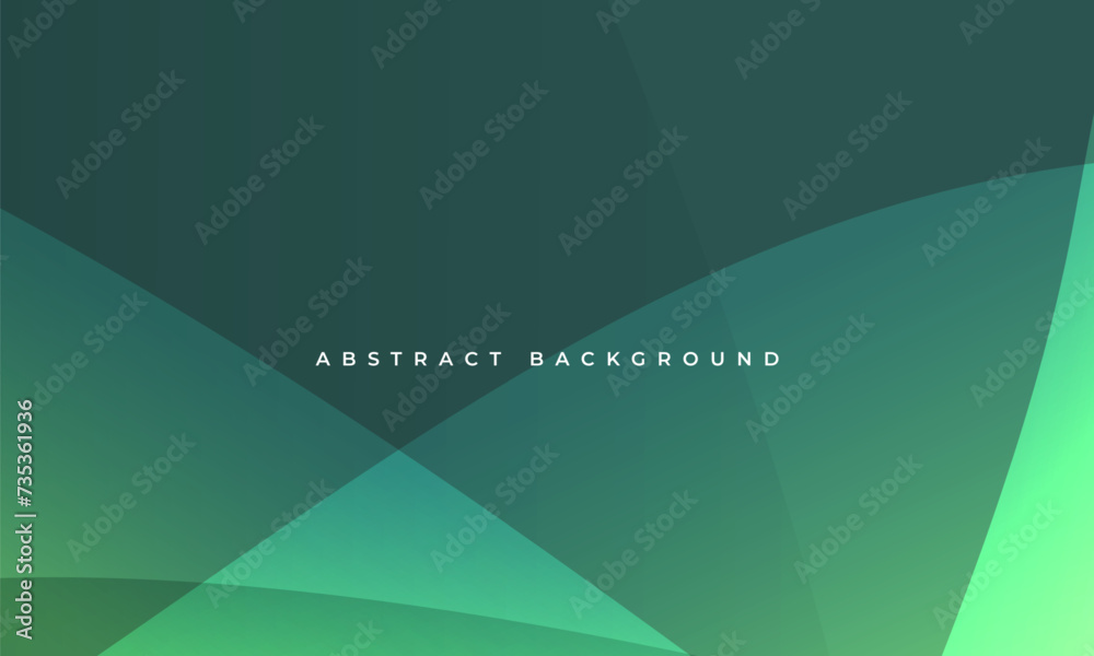 Abstract green minimal background with dynamic wave shapes. Vector illustration Abstract green minimal background with dynamic wave shapes. Vector illustration