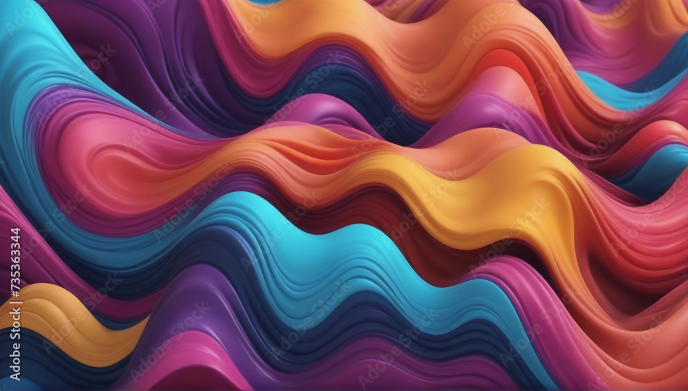 Liquid Architecture: Abstractly Rendered 3D Metallic Wave Band
Liquid Architecture: Abstractly Rendered 3D Metallic Wave Band