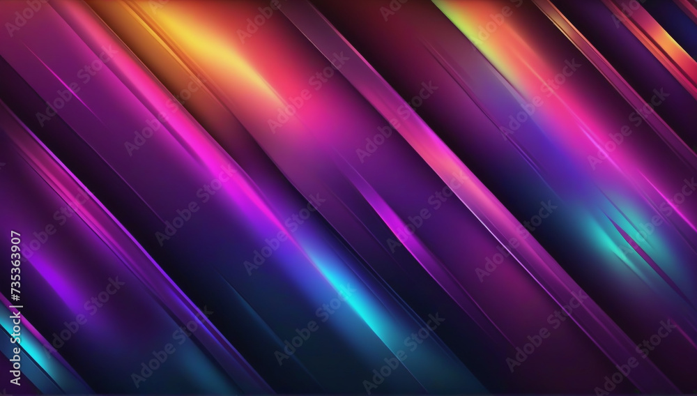 Obraz premium Geometric Fusion: Abstract Banner with Parallel Lines Intersecting 