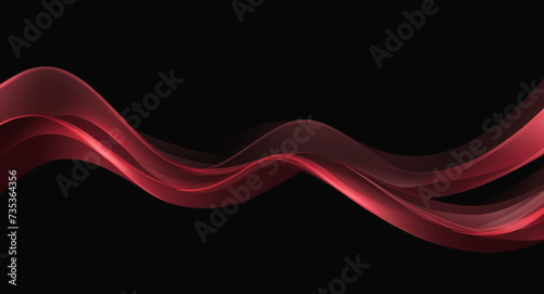 Abstract Motion: 3D Rendering Metallic Wave Band 