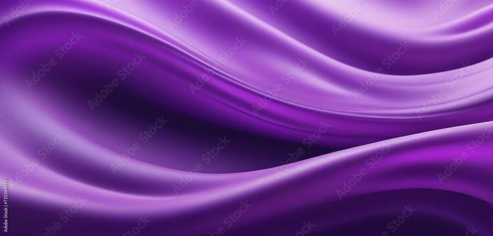 Futuristic Metallic Flow: 3D Rendering Wave Band
