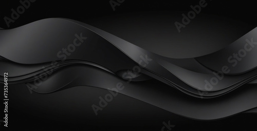 Shimmering Waves: Abstract 3D Rendering Metallic Band 