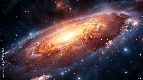 Galaxy's celestial wonder. Stars, universe, astronomy, exploration
