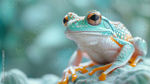 Close up of a red-eyed tree frog (Hyla arborea)
