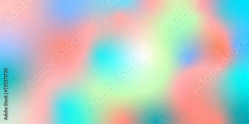 Holographic vector illustration. Gradient grainy rainbow color design. Colorful vibrant abstract backdrop. Abstract holographic texture. Multicolor blend wallpaper. Blurred gradient background.