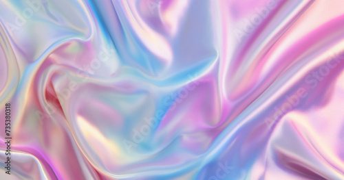 fundo abstrato de folha holográfica nas cores rosa, azul e roxo