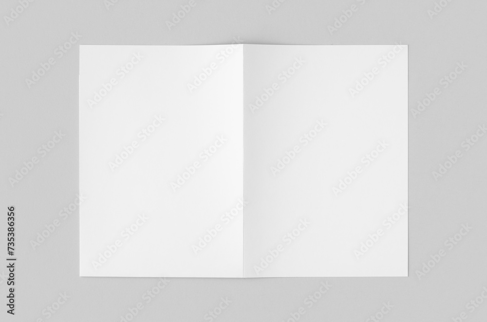 White paper file folder mockup., outside. White paper file folder mockup., outside.