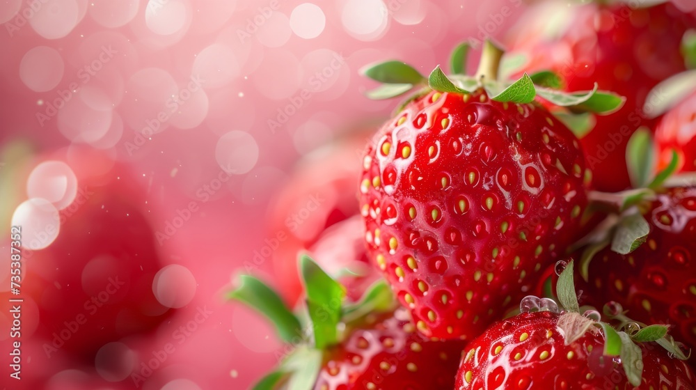 Strawberries in Sparkling Splendor