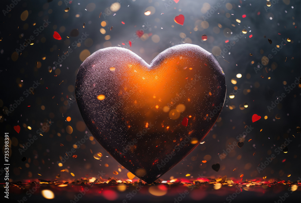 Heart-Shaped Object on Table Heart-Shaped Object on Table