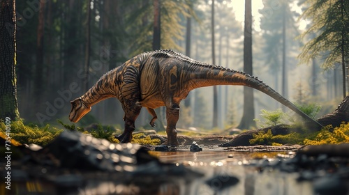 3d dinosaur predator wildlife background