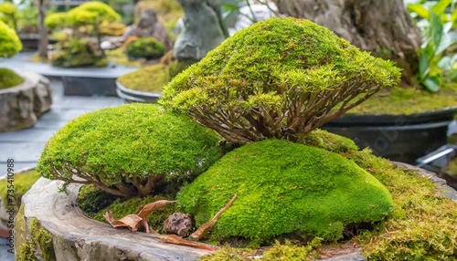 moss is used for gardens and bonsai as a aesthetic sense