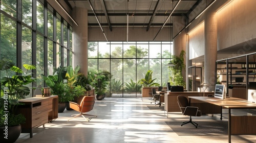 Say goodbye to wasteful energy consumption this office uses smart controls to adjust lighting and climate based on occupancy and natural light.