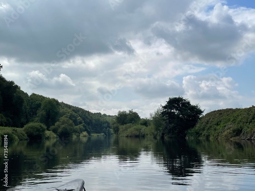 Canoeing on the river