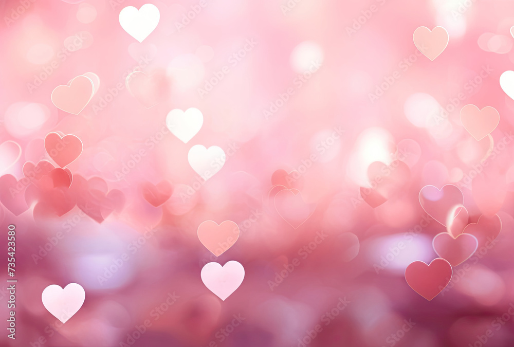 Blurry Hearts Floating in the Air Blurry Hearts Floating in the Air