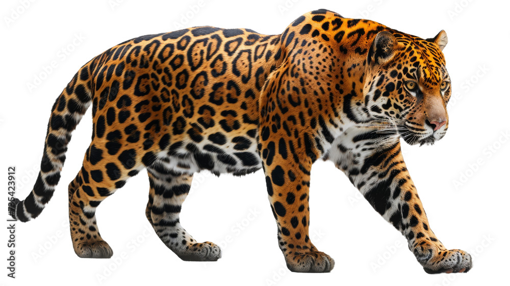 Captivatingly fierce, the african leopard's snout and piercing gaze capture the essence of its untamed nature as a majestic terrestrial big cat Captivatingly fierce, the african leopard's snout and piercing gaze capture the essence of its untamed nature as a majestic terrestrial big cat