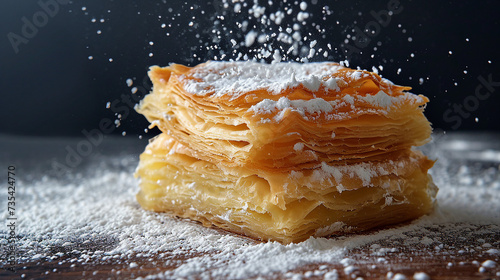 Bougatsa - Greek Custard-filled Pastry Photo