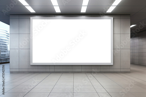 Empty Room With a Big White Screen