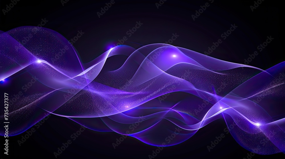 Abstract particles in empty space with depth of field and bokeh effects. Futuristic shape made of glowing particles with depth of field Abstract particles in empty space with depth of field and bokeh effects. Futuristic shape made of glowing particles with depth of field