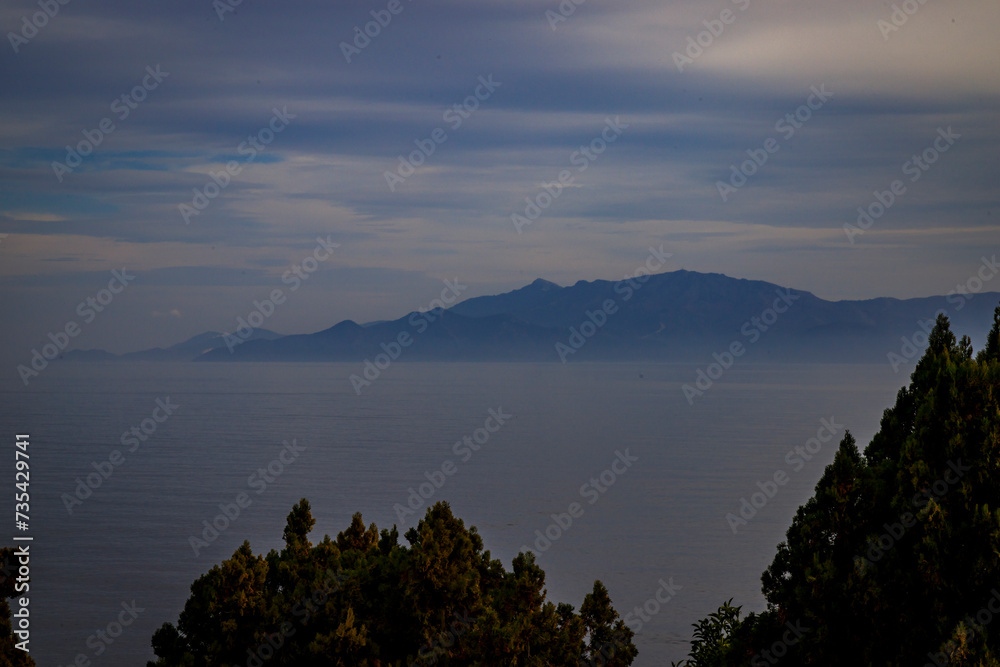 View from Kavala city, Greece