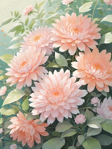 a collection of floral arrangements and illustrations featuring soft, pastel-colored flowers, each composition exuding a tranquil and soothing atmosphere. These visuals celebrate the delicate beauty o