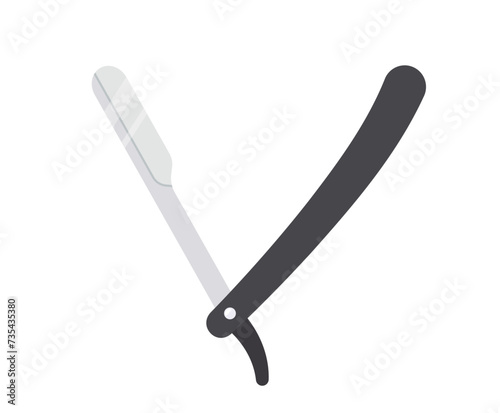 straight razor blade icon- vector illustration