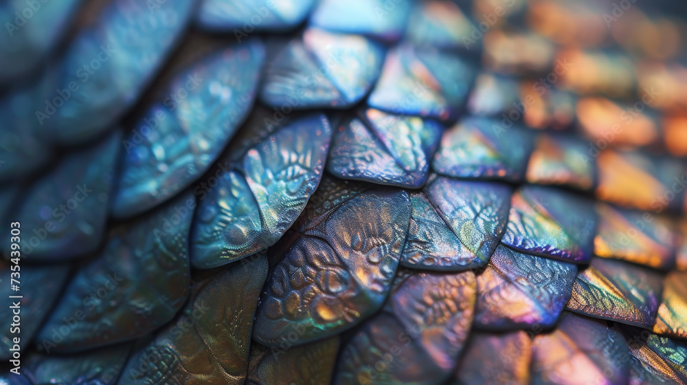 Iridescent scales, texture, wallpaper Iridescent scales, texture, wallpaper