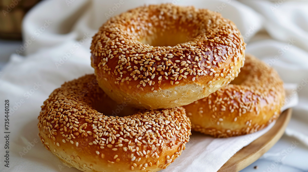 Greek Koulouri - Sesame-crusted Bread Rings Snapshot Image